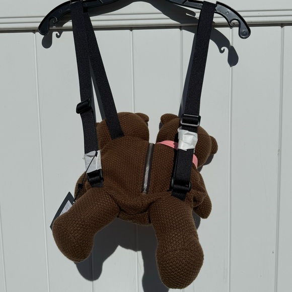 💜Ultra Rare Marc Jacobs heaven knit 2 headed teddy bear back pack - Picture 6 of 7